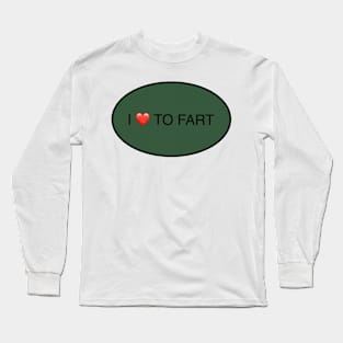 I heart to fart, gut health Long Sleeve T-Shirt